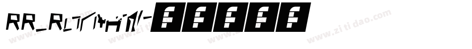 RR_ROMAN字体转换