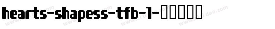hearts-shapess-tfb-1字体转换