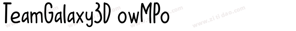 TeamGalaxy3D-owMPo字体转换