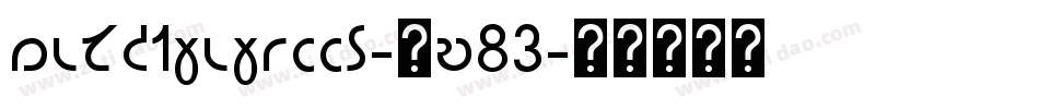 Deckthehalls-BP83字体转换