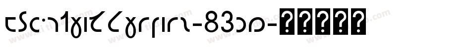 EslGothicShavian-83rD字体转换