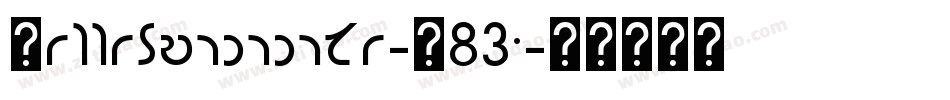 KappasPororoca-B83G字体转换