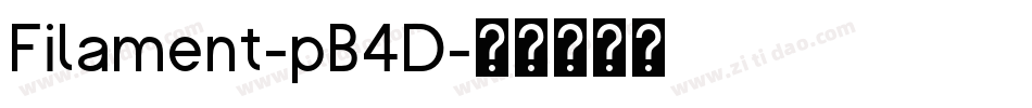 Filament-pB4D字体转换