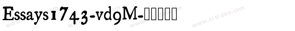 Essays1743-vd9M字体转换