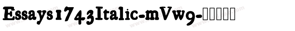 Essays1743Italic-mVw9字体转换