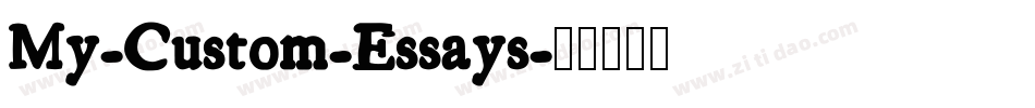 My-Custom-Essays字体转换