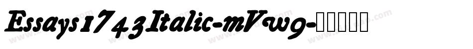 Essays1743Italic-mVw9字体转换