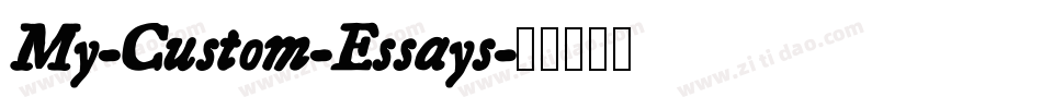 My-Custom-Essays字体转换
