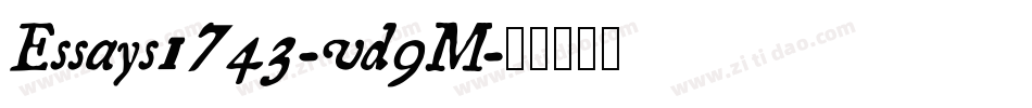 Essays1743-vd9M字体转换