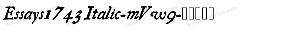 Essays1743Italic-mVw9字体转换