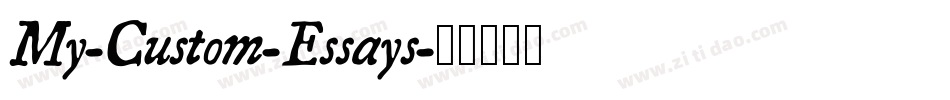My-Custom-Essays字体转换