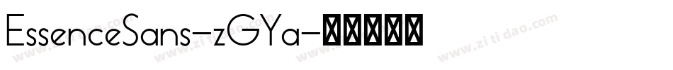 EssenceSans-zGYa字体转换