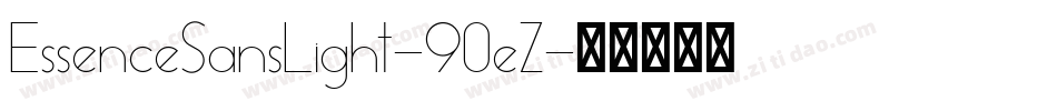 EssenceSansLight-90eZ字体转换