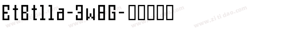 EtBt11a-3w8G字体转换