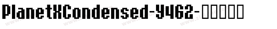PlanetXCondensed-Y4G2字体转换