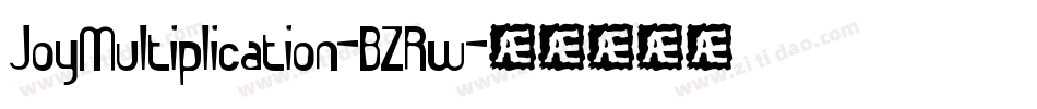JoyMultiplication-BZRw字体转换