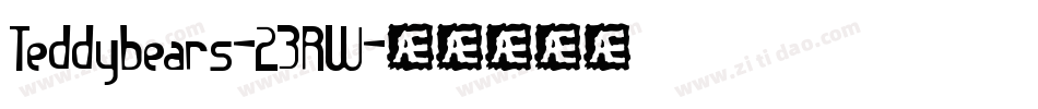 Teddybears-23RW字体转换