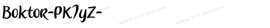 Boktor-PK7yZ字体转换