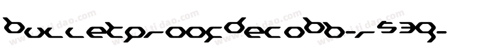 BulletproofDecoBb-r539字体转换