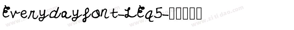 Everydayfont-LEq5字体转换