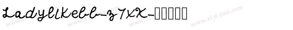 Ladylikebb-z7xX字体转换