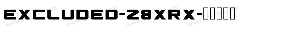 Excluded-z8XrX字体转换