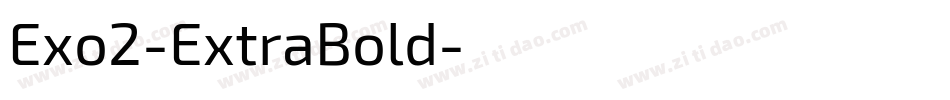Exo2-ExtraBold字体转换