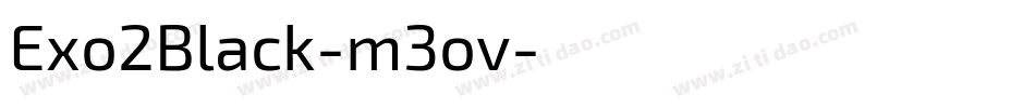 Exo2Black-m3ov字体转换