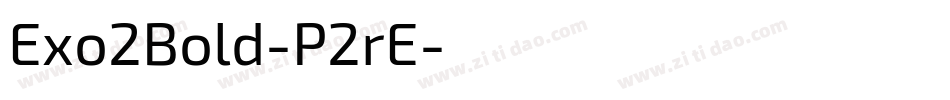 Exo2Bold-P2rE字体转换