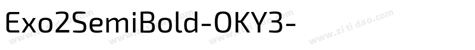 Exo2SemiBold-OKY3字体转换