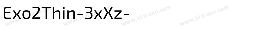 Exo2Thin-3xXz字体转换