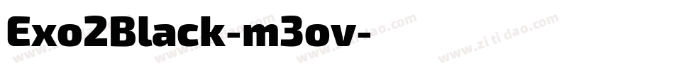 Exo2Black-m3ov字体转换
