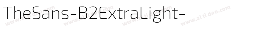 TheSans-B2ExtraLight字体转换