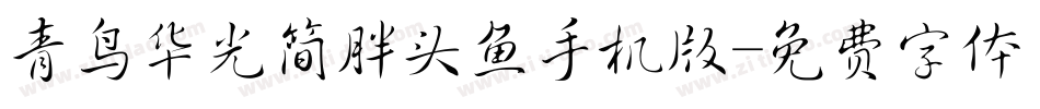 青鸟华光简胖头鱼手机版字体转换