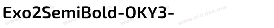 Exo2SemiBold-OKY3字体转换
