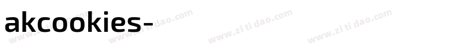 akcookies字体转换