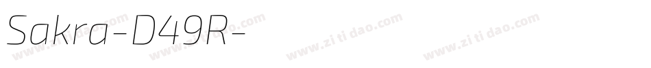 Sakra-D49R字体转换