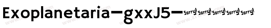 Exoplanetaria-gxxJ5字体转换