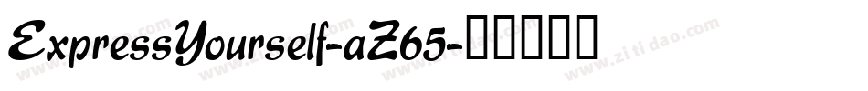ExpressYourself-aZ65字体转换