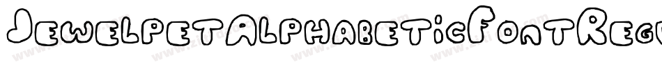 JewelpetAlphabeticFontRegular-35Gy字体转换