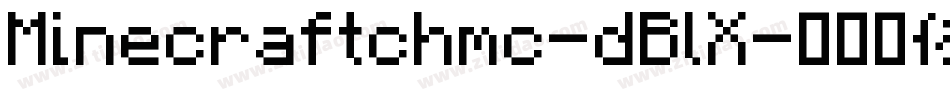 Minecraftchmc-dBlX字体转换