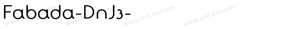 Fabada-DnJ3字体转换