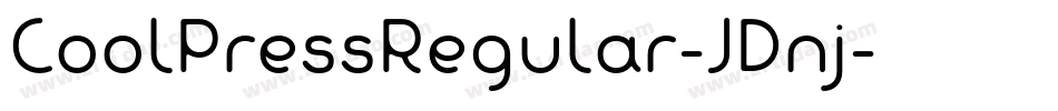 CoolPressRegular-JDnj字体转换