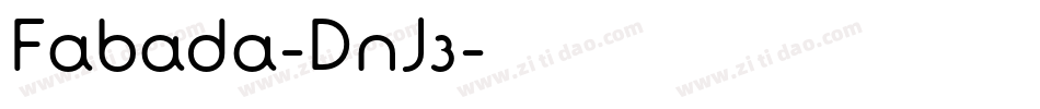 Fabada-DnJ3字体转换