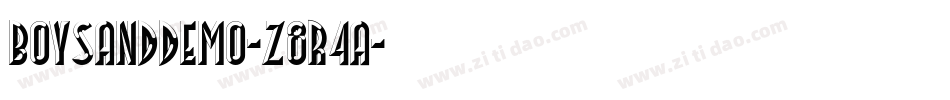 BoysandDemo-z8r4a字体转换