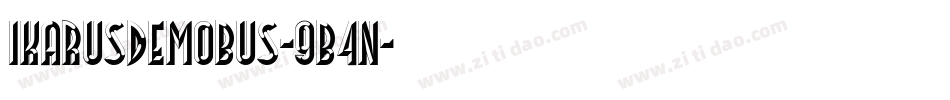 IkarusDemoBus-9B4n字体转换