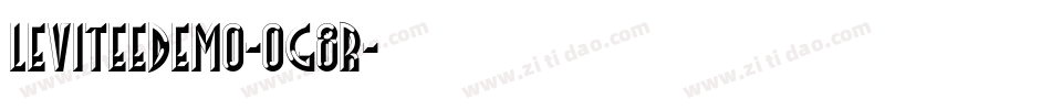 Leviteedemo-0G8R字体转换
