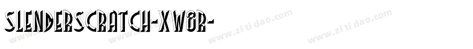 Slenderscratch-xW8R字体转换