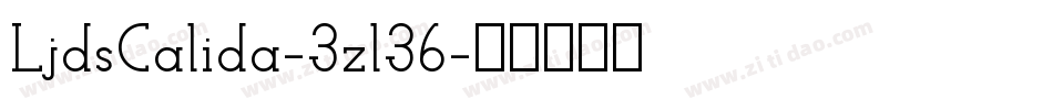 LjdsCalida-3zl36字体转换