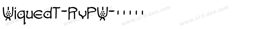 WiquedT-RvPW字体转换